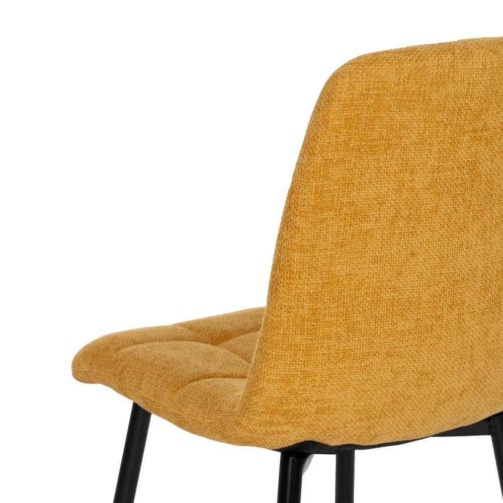 Pack de 4 Sillas Amarillas Magnus con Patas de Metal - Diseño Moderno y Confort Ergonomico para Ambientes Contract y Domésticos - Imagen 8