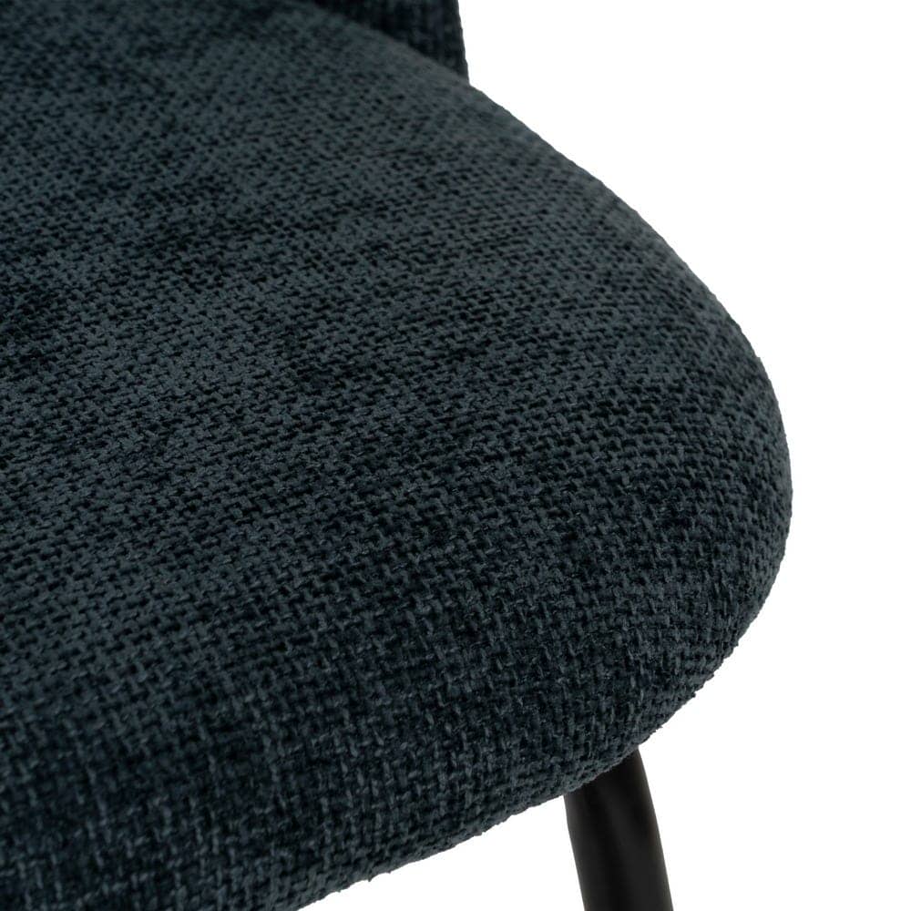 Pack de 4 Sillas Modernas Azul con Respaldo Curvado y Estructura Metálica - Comodidad y Estilo para Comedores y Espacios Elegantes 81 cm Heath - Imagen 7