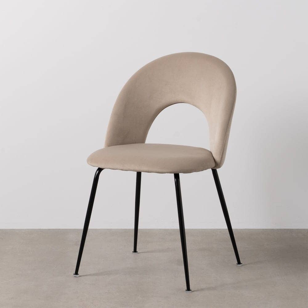 Pack de 4 Sillas Baylor Beige de Tejido y Metal - Diseño Contemporáneo para Comedor y Cocina, Confort y Estilo, Sin Montaje, Soporta 120 kg - Imagen 14