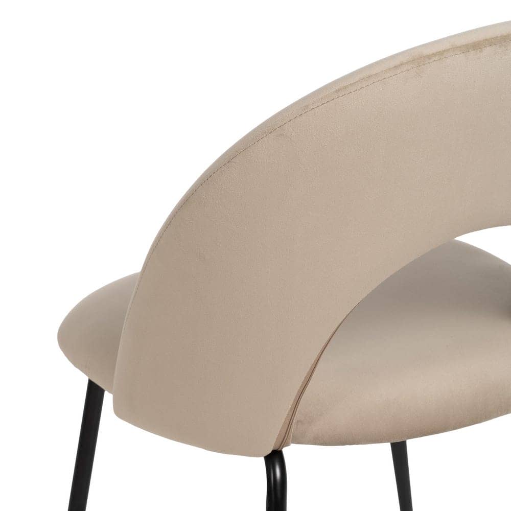 Pack de 4 Sillas Baylor Beige de Tejido y Metal - Diseño Contemporáneo para Comedor y Cocina, Confort y Estilo, Sin Montaje, Soporta 120 kg - Imagen 10