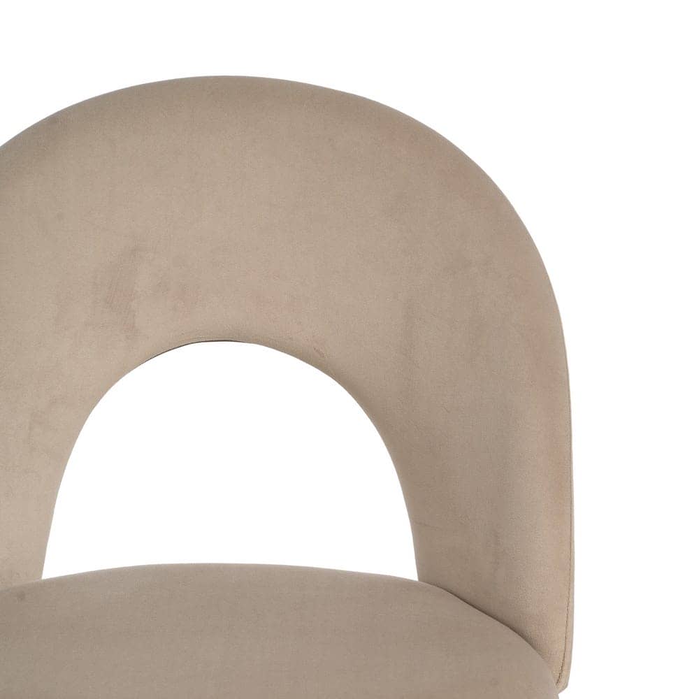 Pack de 4 Sillas Baylor Beige de Tejido y Metal - Diseño Contemporáneo para Comedor y Cocina, Confort y Estilo, Sin Montaje, Soporta 120 kg - Imagen 5
