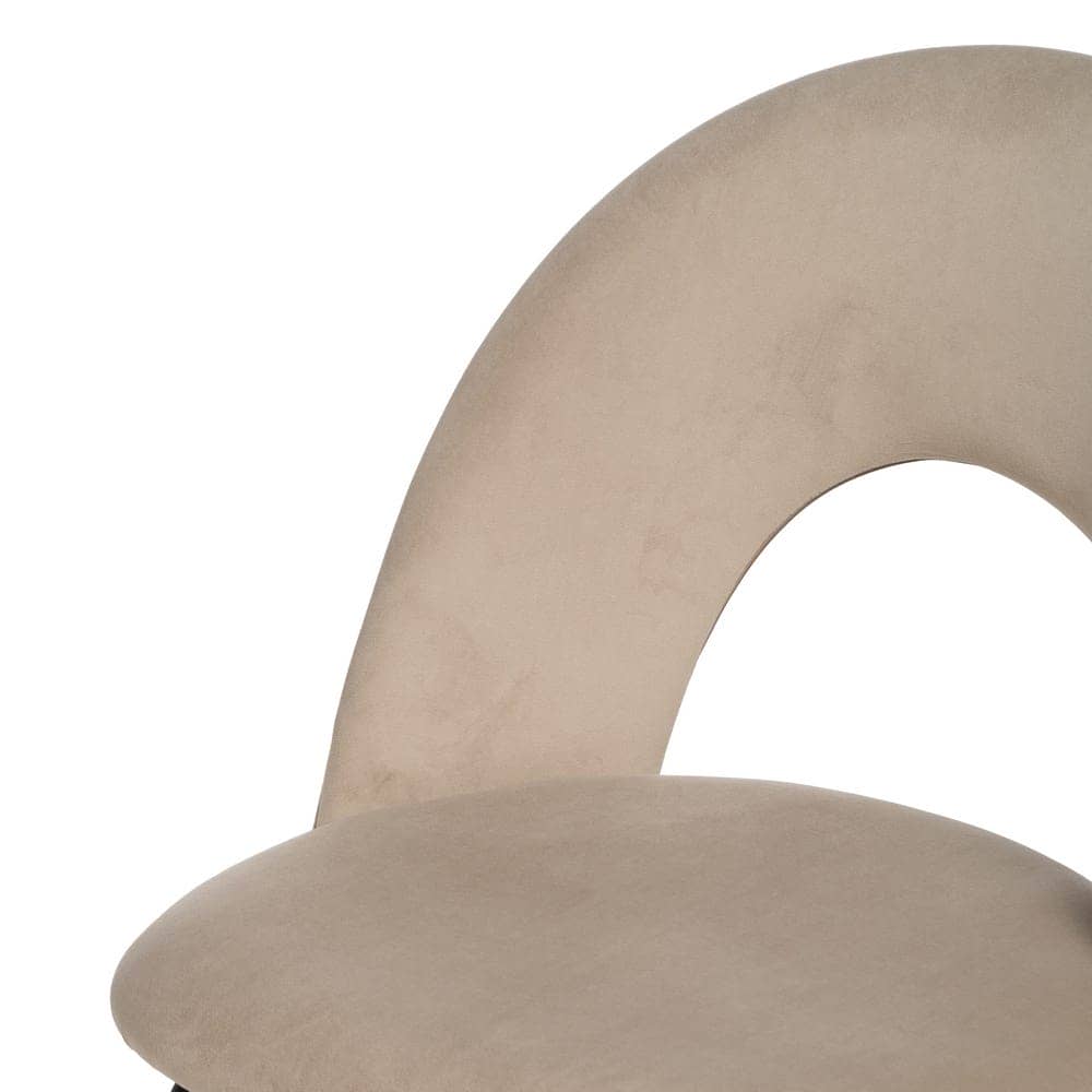 Pack de 4 Sillas Baylor Beige de Tejido y Metal - Diseño Contemporáneo para Comedor y Cocina, Confort y Estilo, Sin Montaje, Soporta 120 kg - Imagen 6
