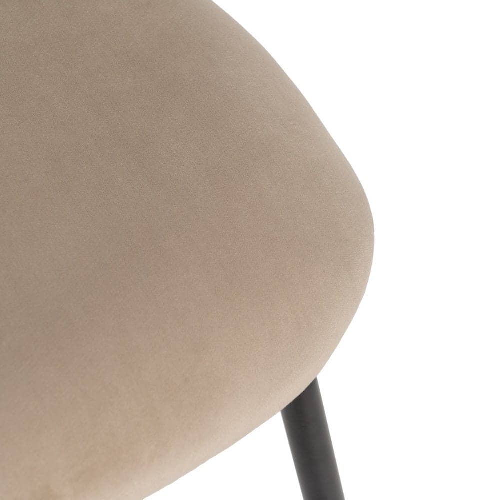 Pack de 4 Sillas Baylor Beige de Tejido y Metal - Diseño Contemporáneo para Comedor y Cocina, Confort y Estilo, Sin Montaje, Soporta 120 kg - Imagen 9