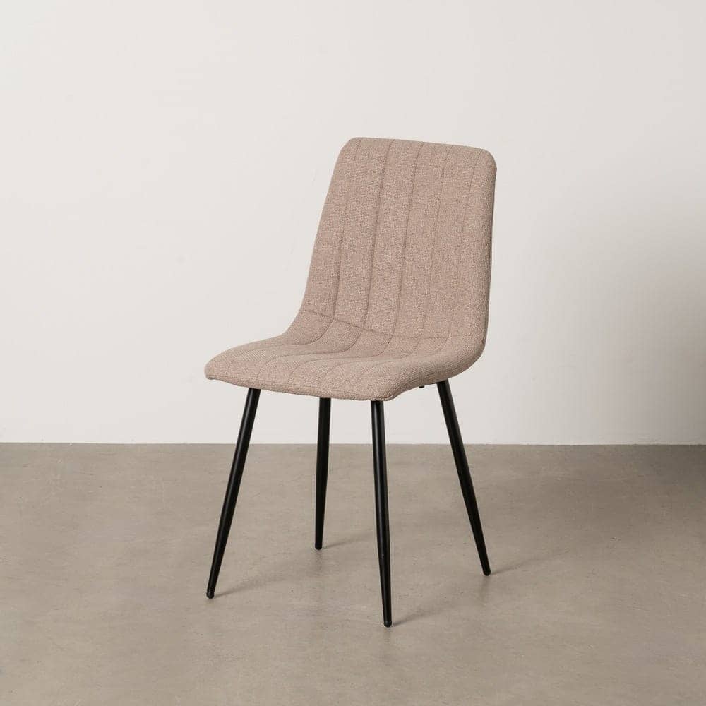 Pack de 4 Sillas Beige Thalric de Tejido y Metal para Salón - Diseño Elegante y Confort Ergonomico - Imagen 12