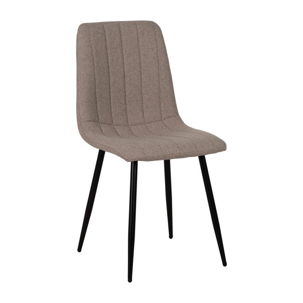 Pack de 4 Sillas Beige Thalric de Tejido y Metal para Salón - Diseño Elegante y Confort Ergonomico - Imagen 2