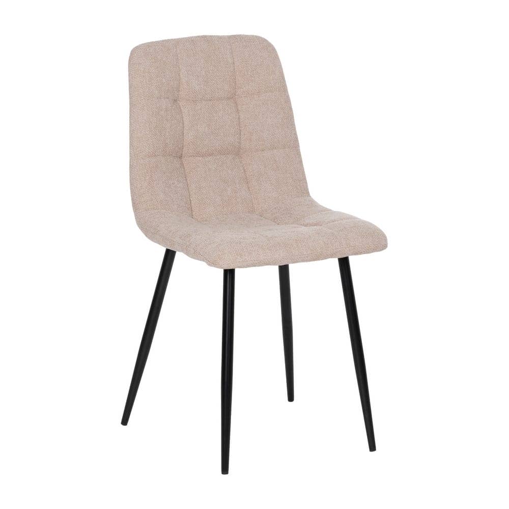 Pack de 4 Sillas Beige Magnus con Patas Metálicas Negras - Diseño Moderno y Confortable para Espacios Contract y Catering - Imagen 2