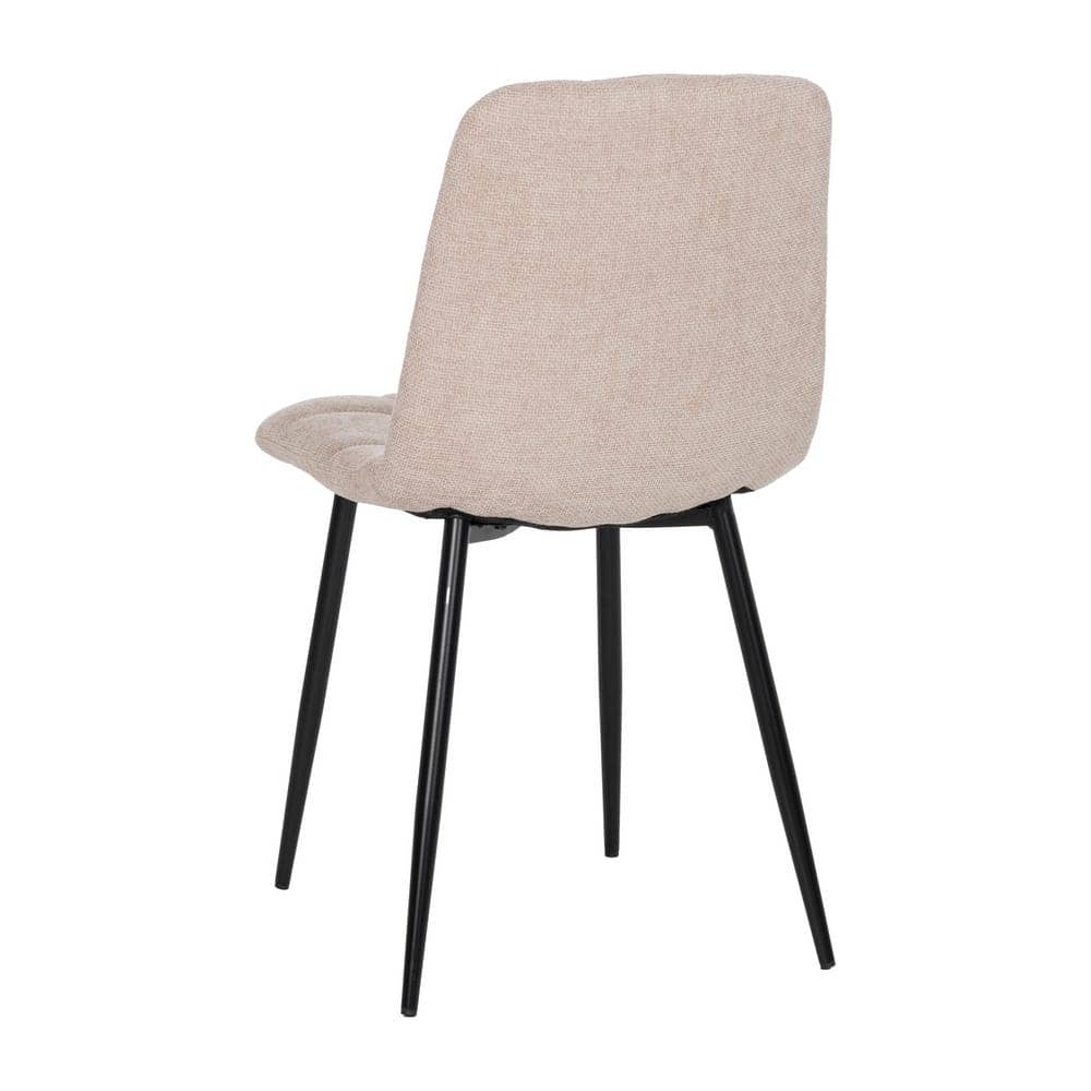 Pack de 4 Sillas Beige Magnus con Patas Metálicas Negras - Diseño Moderno y Confortable para Espacios Contract y Catering - Imagen 4