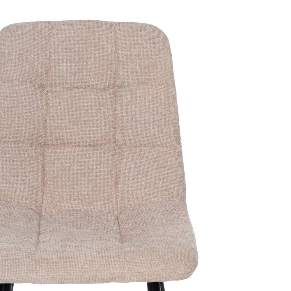 Pack de 4 Sillas Beige Magnus con Patas Metálicas Negras - Diseño Moderno y Confortable para Espacios Contract y Catering - Imagen 5