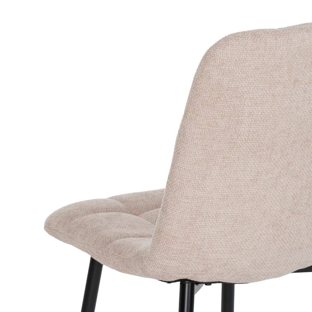 Pack de 4 Sillas Beige Magnus con Patas Metálicas Negras - Diseño Moderno y Confortable para Espacios Contract y Catering - Imagen 8