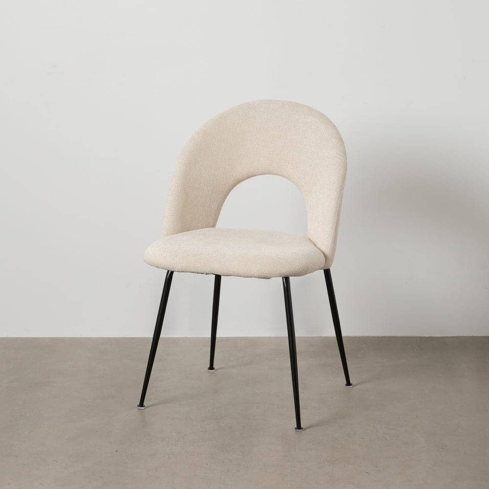 Pack de 4 Sillas Heath Blancas de Poliester y Metal - Diseño Moderno y Ergonómico, Sin Montaje, Ideal para Comedor y Oficina - Imagen 12