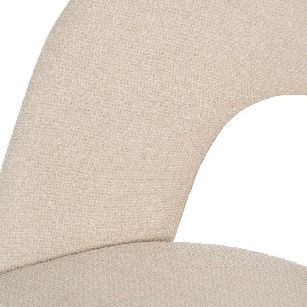 Pack de 4 Sillas Heath Blancas de Poliester y Metal - Diseño Moderno y Ergonómico, Sin Montaje, Ideal para Comedor y Oficina - Imagen 8
