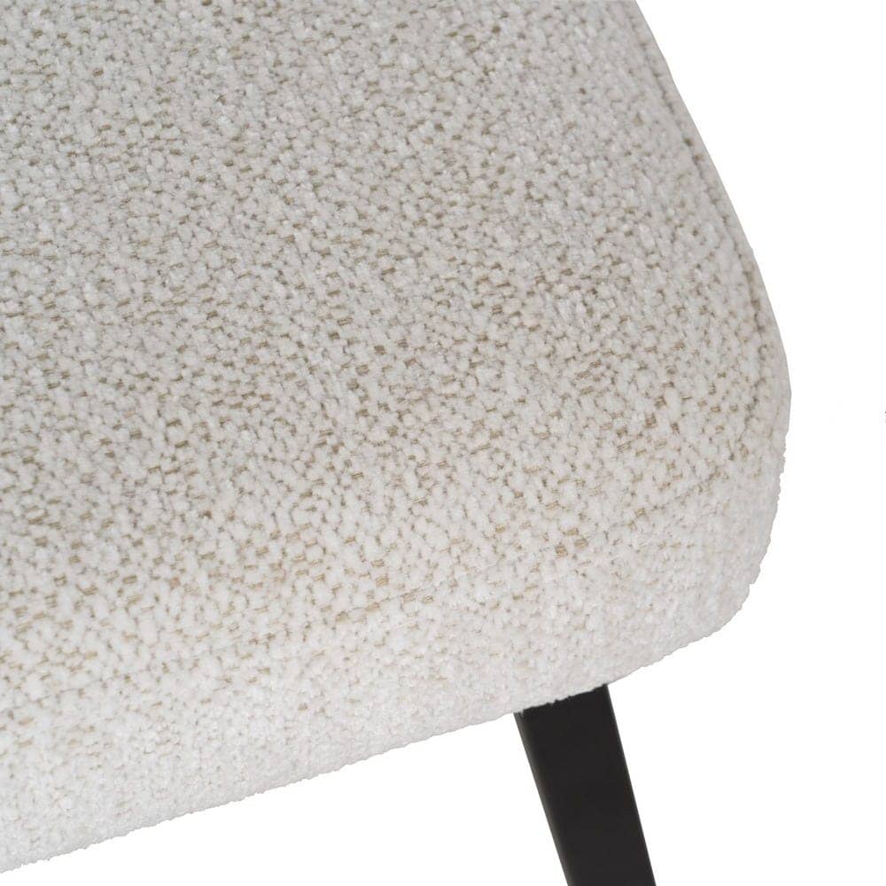 Pack de 4 Sillas Victor Blancas de Tela y Metal - Diseño Elegante y Minimalista para Decoración Moderna - Imagen 9