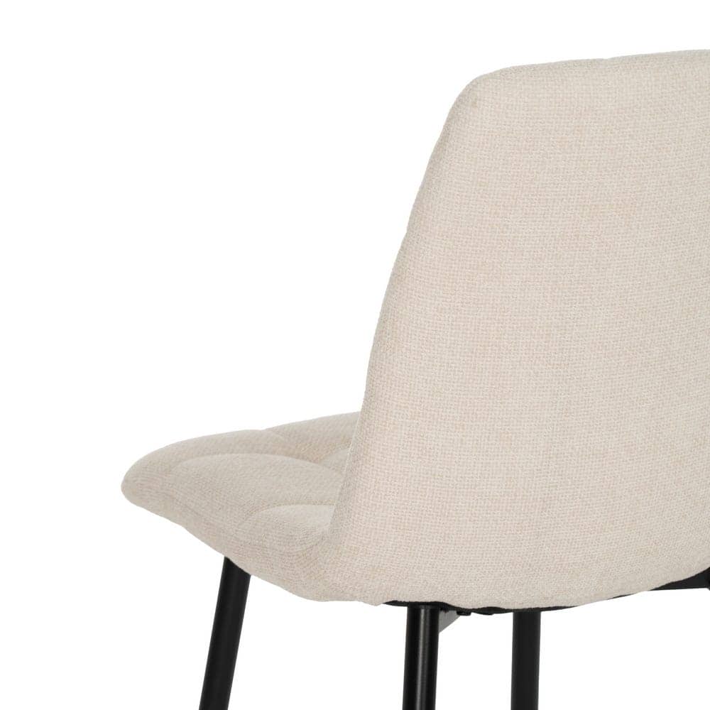Pack de 4 Sillas Modernas Blancas Magnus con Patas Metálicas Negras - Diseño Ergonómico y Compacto para Espacios Contract - Imagen 8