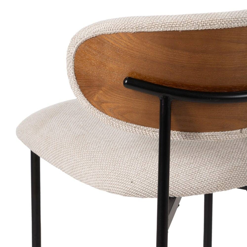 Pack de 4 Sillas Crema Simon con Tapizado Ergonómico y Estructura Metálica - Diseño Moderno para Comedor y Sala de Reuniones 73,5 cm - Imagen 10