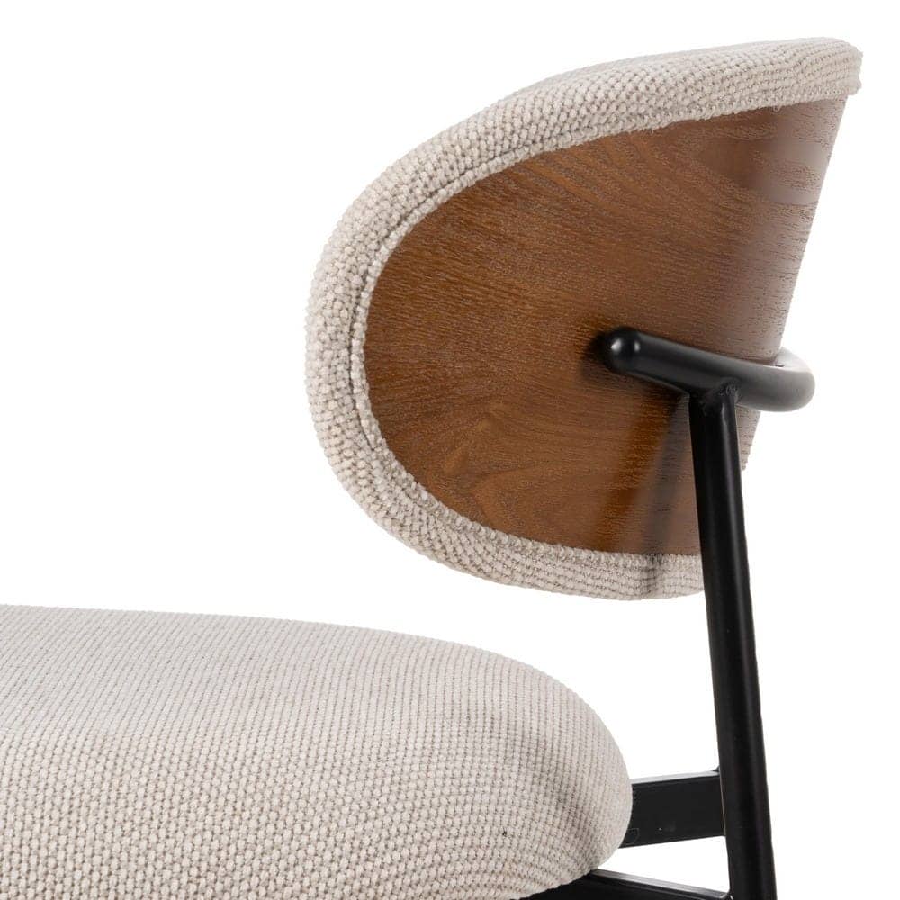 Pack de 4 Sillas Crema Simon con Tapizado Ergonómico y Estructura Metálica - Diseño Moderno para Comedor y Sala de Reuniones 73,5 cm - Imagen 8