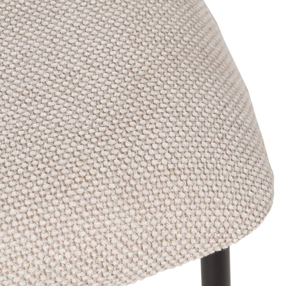 Pack de 4 Sillas Crema Simon con Tapizado Ergonómico y Estructura Metálica - Diseño Moderno para Comedor y Sala de Reuniones 73,5 cm - Imagen 9