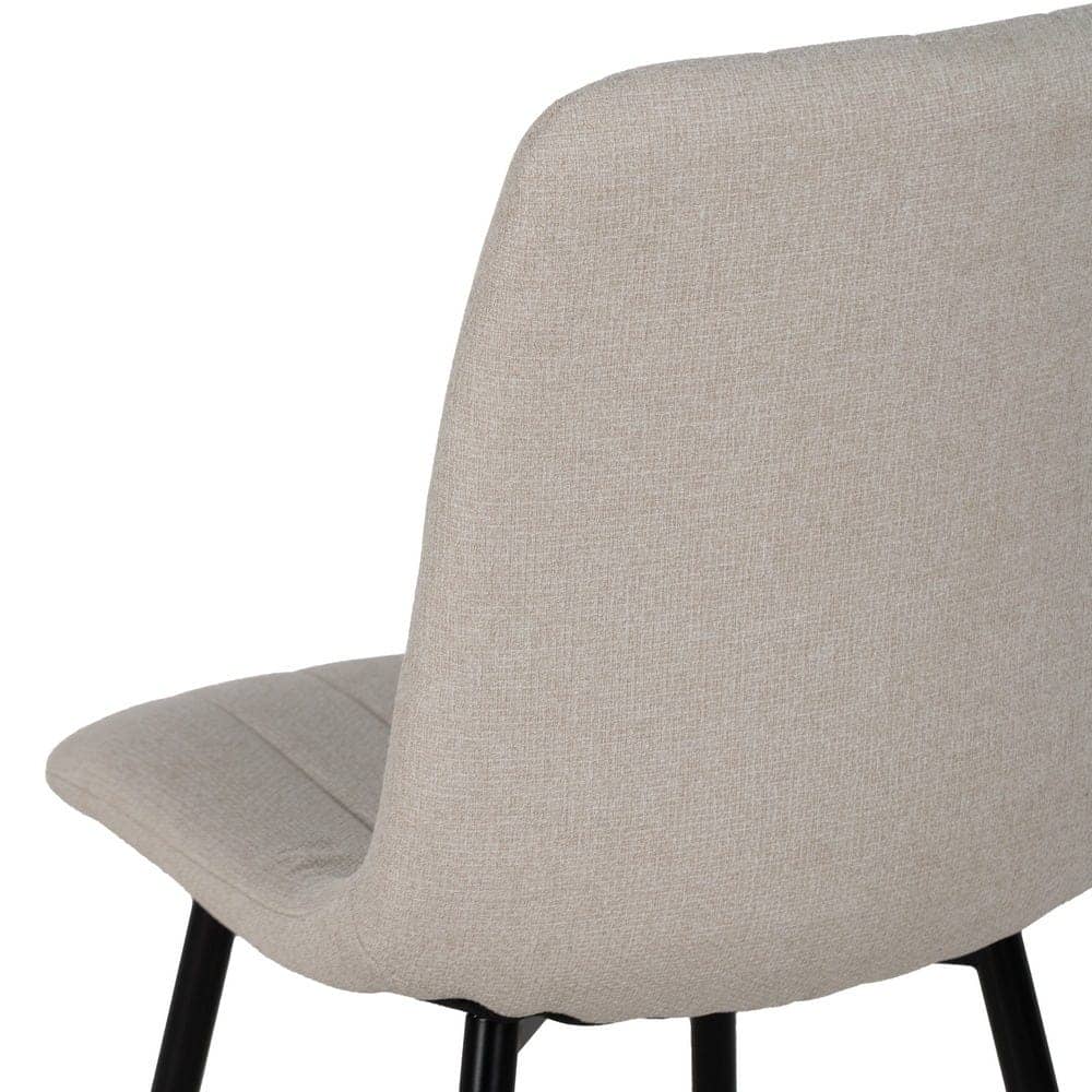 Pack de 4 Sillas Crema Thalric de Tejido y Metal para Salón - Diseño Moderno y Confort Óptimo 88 cm - Imagen 10
