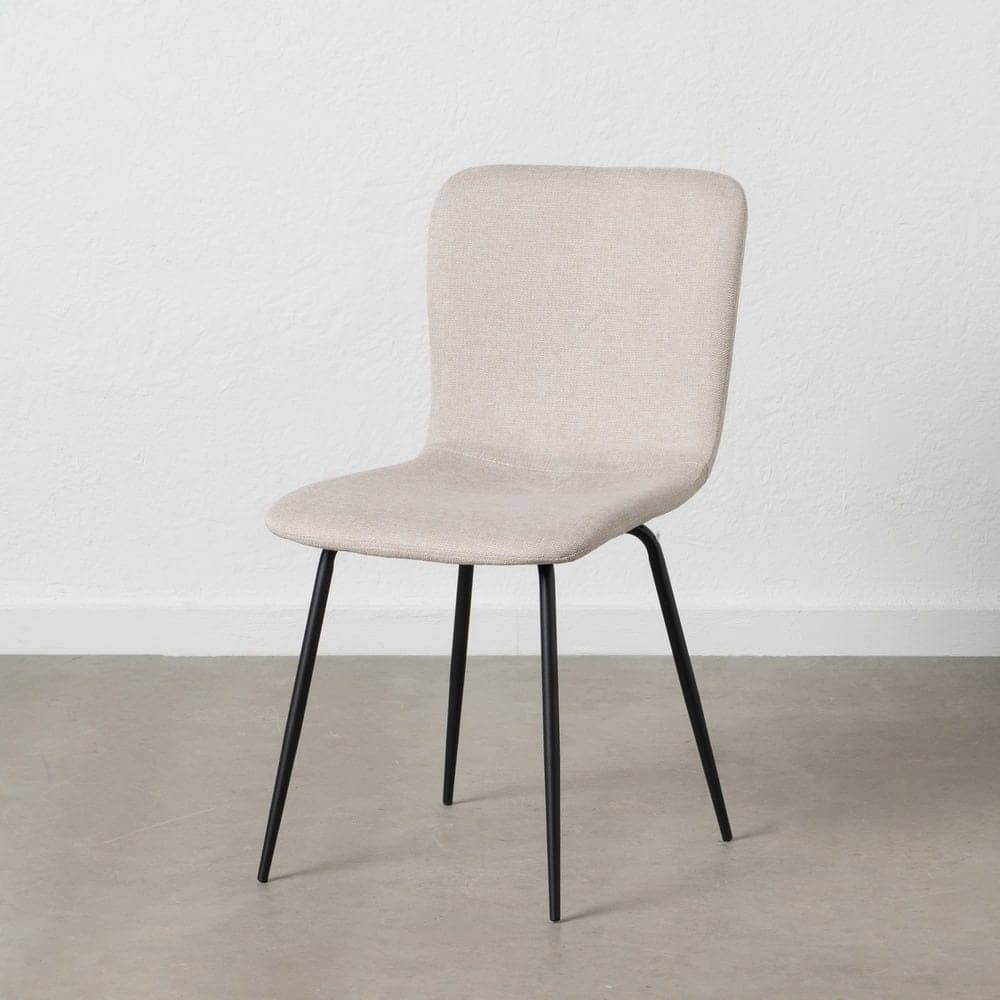 Pack de 4 Sillas Modernas Carson en Tela Crema y Patas de Metal - Diseño Elegante y Ergonómico para Comedores y Salas de Reuniones - Imagen 12