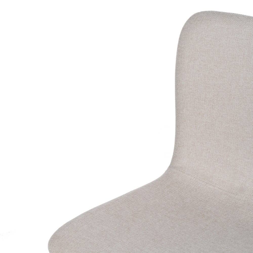 Pack de 4 Sillas Modernas Carson en Tela Crema y Patas de Metal - Diseño Elegante y Ergonómico para Comedores y Salas de Reuniones - Imagen 6