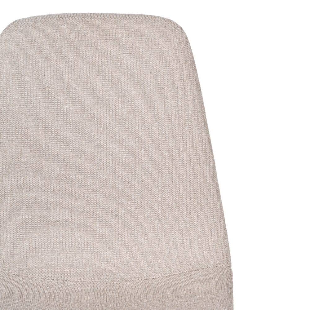 Pack de 4 Sillas Jace Crema de Tela y Metal - Diseño Minimalista y Ergonómico para Comedor y Salón 87 cm - Imagen 5