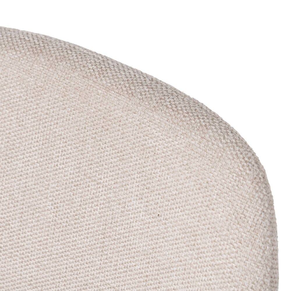 Pack de 4 Sillas Jace Crema de Tela y Metal - Diseño Minimalista y Ergonómico para Comedor y Salón 87 cm - Imagen 7