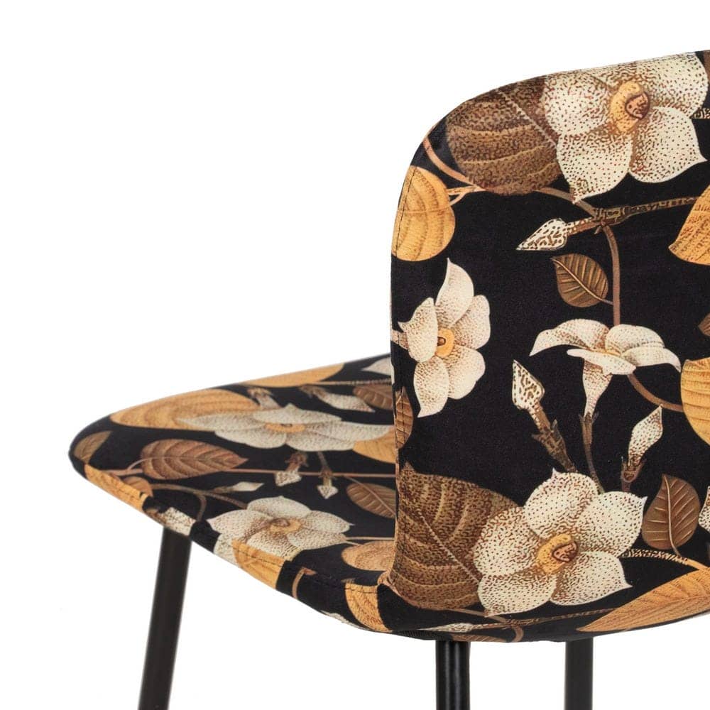 Pack de 4 Sillas Jasper de MDF y Metal con Estampado Floral - Elegancia y Confort para tu Hogar - Imagen 10