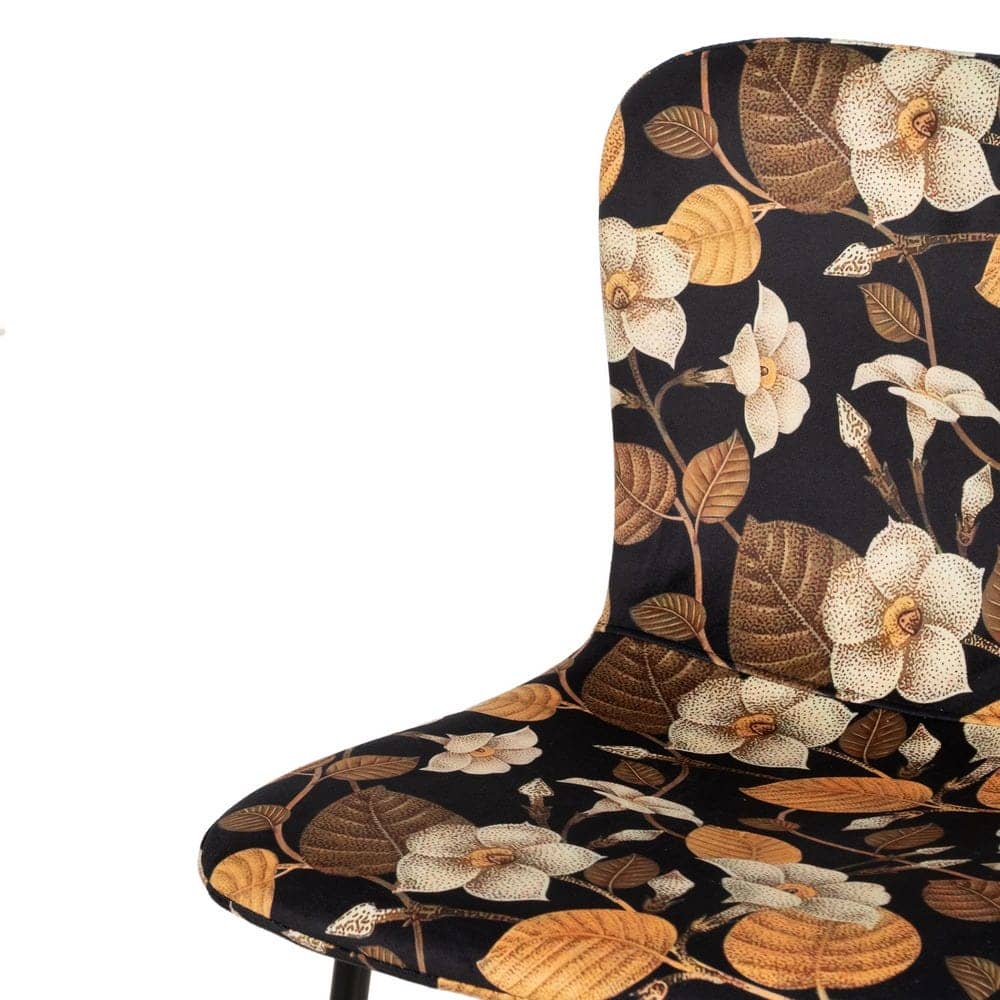 Pack de 4 Sillas Jasper de MDF y Metal con Estampado Floral - Elegancia y Confort para tu Hogar - Imagen 6