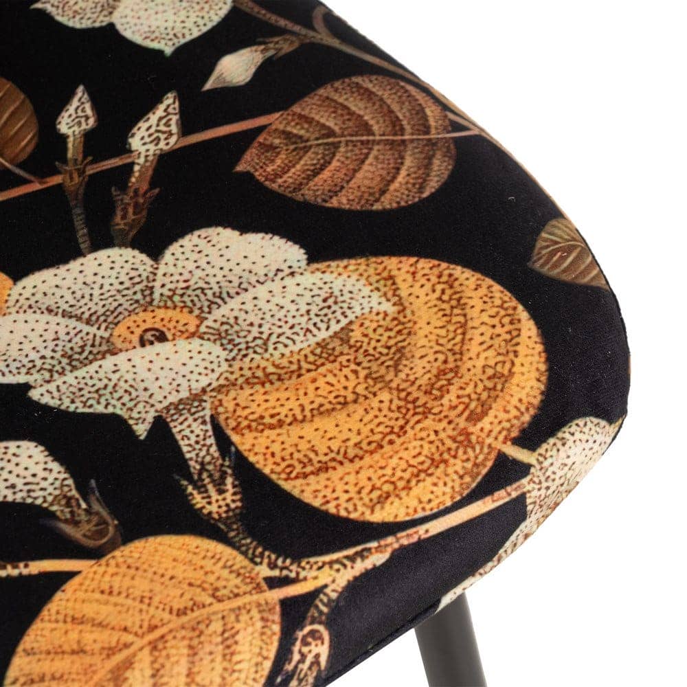 Pack de 4 Sillas Jasper de MDF y Metal con Estampado Floral - Elegancia y Confort para tu Hogar - Imagen 9
