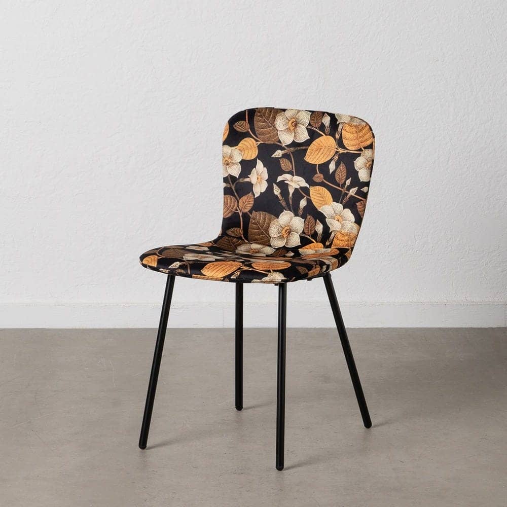 Pack de 4 Sillas Jasper de MDF y Metal con Estampado Floral - Elegancia y Confort para tu Hogar - Imagen 13