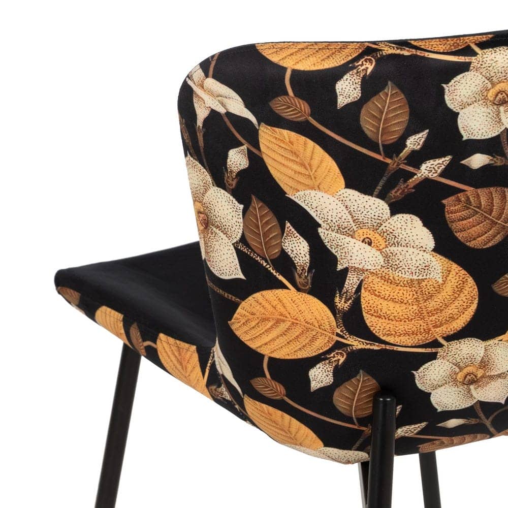 Pack de 4 Sillas Troy de MDF y Metal con Estampado Floral - Diseño Moderno y Confort Ergonomico para Comedores y Salas de Estar - Imagen 11