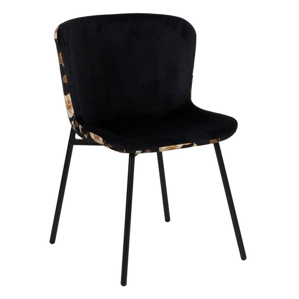Pack de 4 Sillas Troy de MDF y Metal con Estampado Floral - Diseño Moderno y Confort Ergonomico para Comedores y Salas de Estar - Imagen 2
