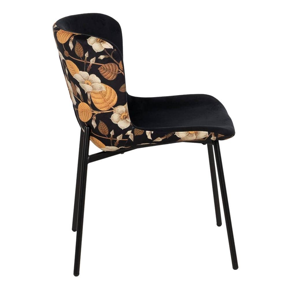 Pack de 4 Sillas Troy de MDF y Metal con Estampado Floral - Diseño Moderno y Confort Ergonomico para Comedores y Salas de Estar - Imagen 3