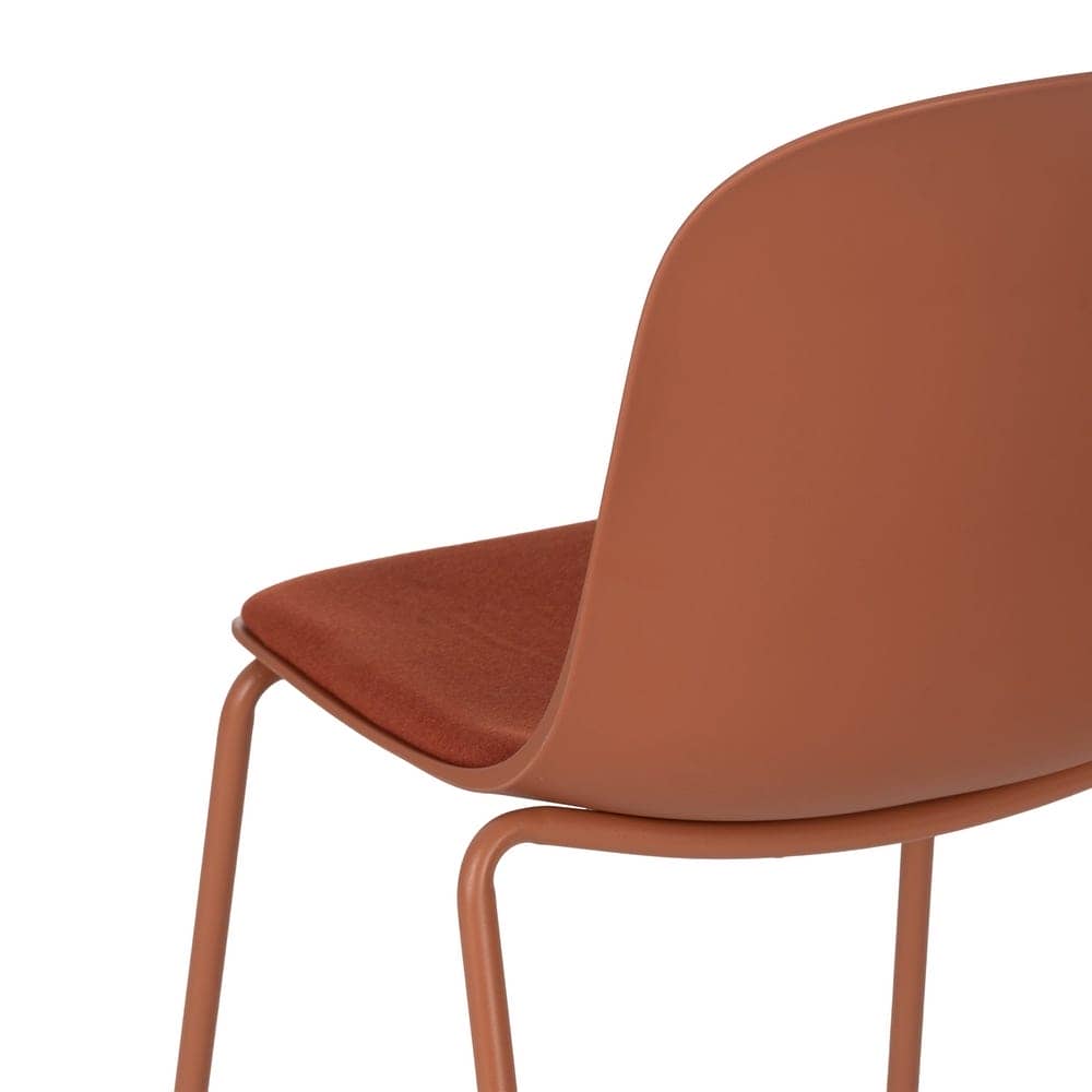 Pack de 4 Sillas de Metal y Polipropileno para Exterior Maddox - Diseño Moderno en Color Caldera, Altura 85 cm, Comodidad y Estilo para tu Terraza - Imagen 10
