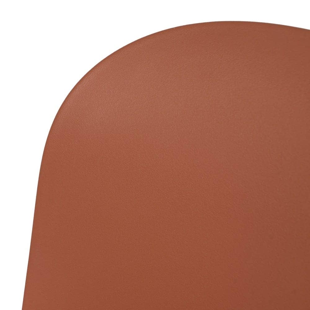 Pack de 4 Sillas de Metal y Polipropileno para Exterior Maddox - Diseño Moderno en Color Caldera, Altura 85 cm, Comodidad y Estilo para tu Terraza - Imagen 7