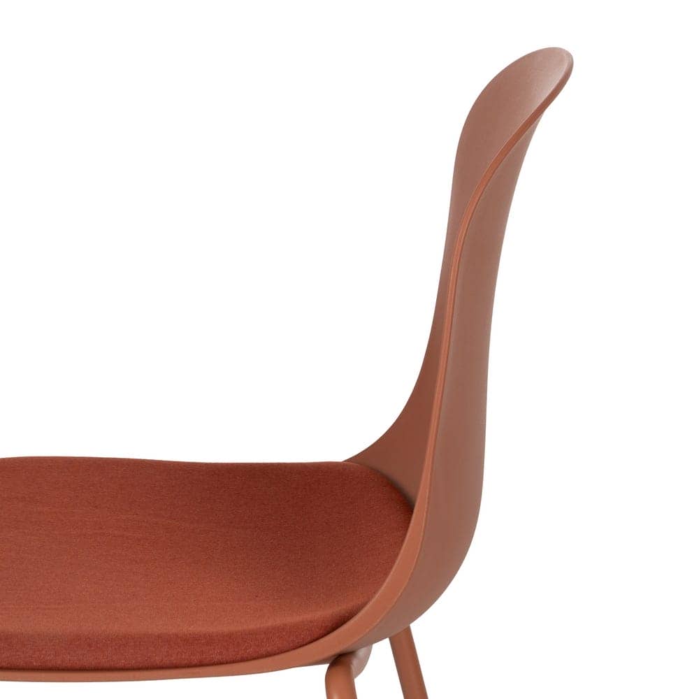 Pack de 4 Sillas de Metal y Polipropileno para Exterior Maddox - Diseño Moderno en Color Caldera, Altura 85 cm, Comodidad y Estilo para tu Terraza - Imagen 8