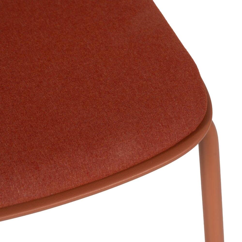 Pack de 4 Sillas de Metal y Polipropileno para Exterior Maddox - Diseño Moderno en Color Caldera, Altura 85 cm, Comodidad y Estilo para tu Terraza - Imagen 9