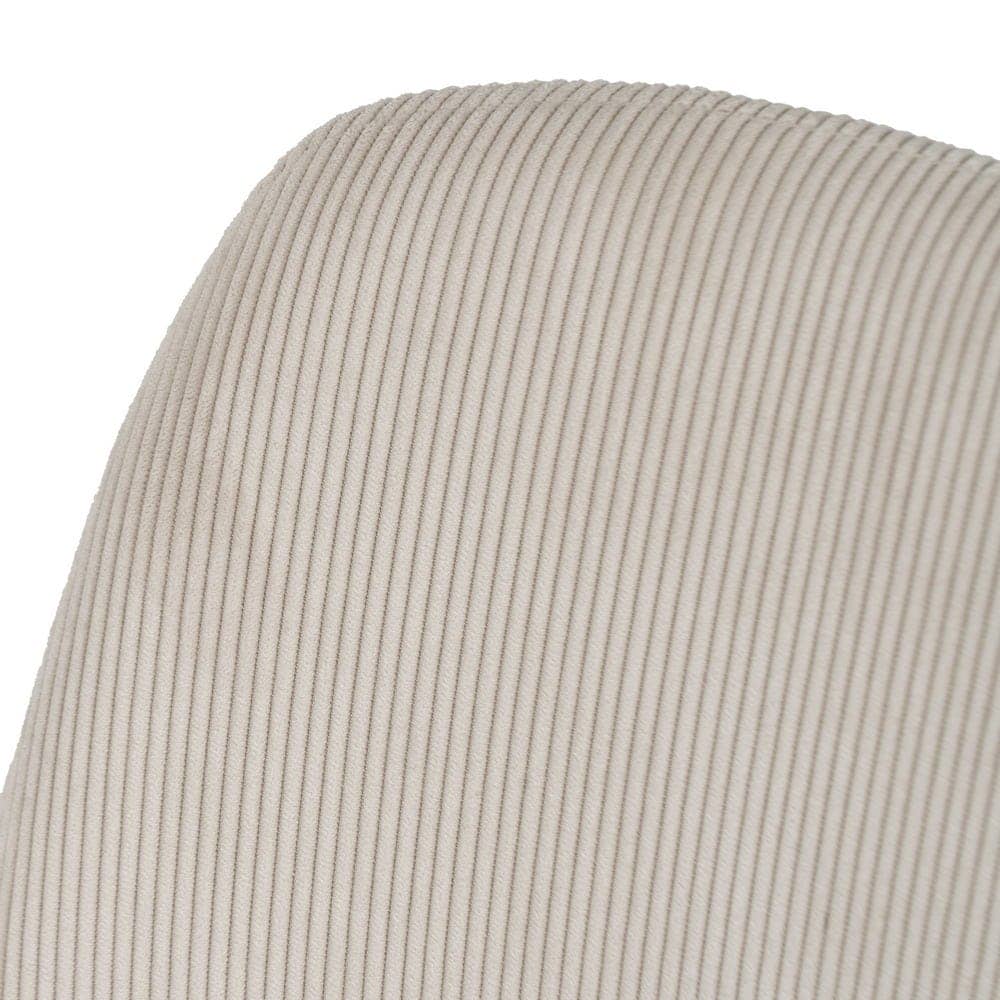 Pack de 4 Sillas de Pana Crema Xalven - Diseño Moderno y Confort Ergonomico para Salón - Imagen 7