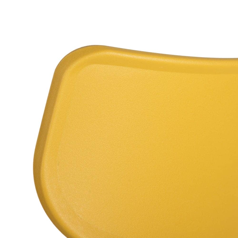 Pack de 4 Sillas de Polipropileno Amarillo Sam - Diseño Moderno, Apilables y Ergonómicas para Hogar y Negocio - Imagen 5