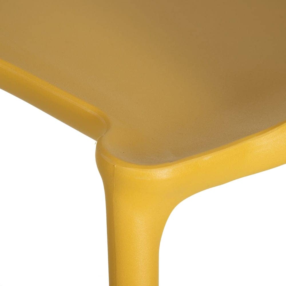 Pack de 4 Sillas de Polipropileno Amarillo Sam - Diseño Moderno, Apilables y Ergonómicas para Hogar y Negocio - Imagen 6
