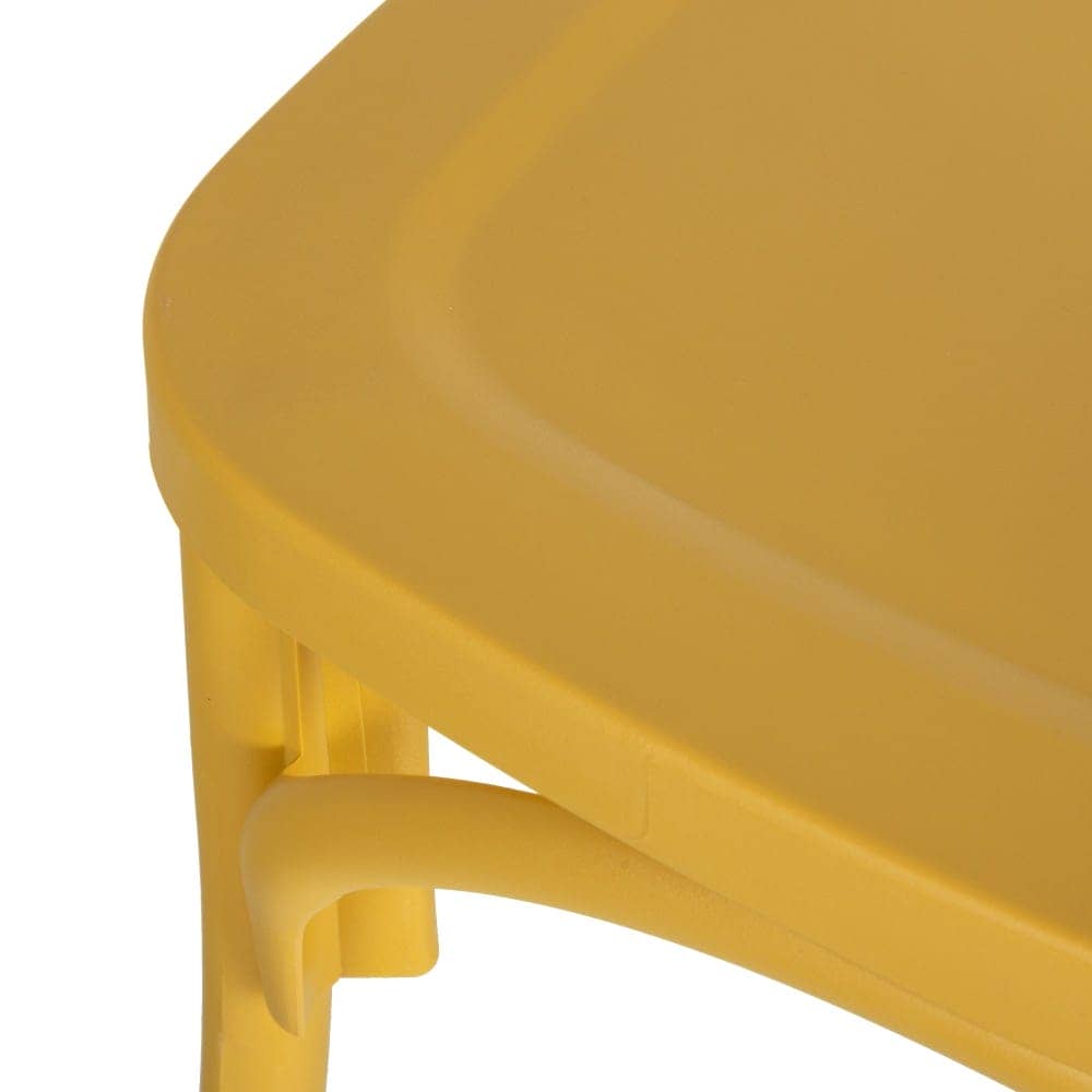 Pack de 4 Sillas Claire de Polipropileno Amarillo - Diseño Clásico y Apilable, Comodidad y Estilo para Tu Hogar - Imagen 7