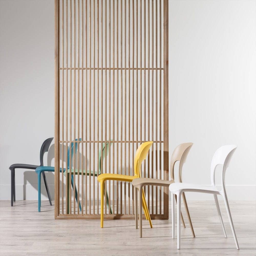 Pack de 4 Sillas de Polipropileno Azul Emma - Diseño Moderno, Apilables y Ergonómicas para Hogar y Eventos - Imagen 11
