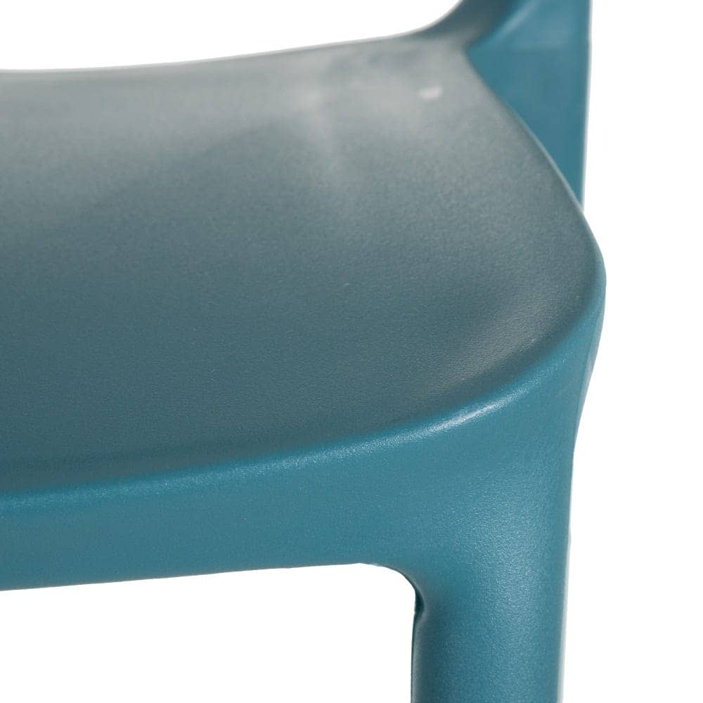 Pack de 4 Sillas de Polipropileno Azul Emma - Diseño Moderno, Apilables y Ergonómicas para Hogar y Eventos - Imagen 5