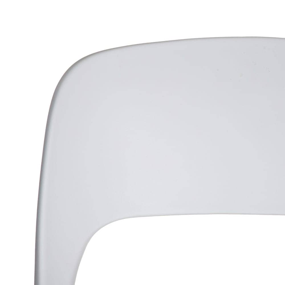 Pack de 4 Sillas de Polipropileno Blanca Emma - Diseño Moderno, Apilables y Ergonómicas para Hogar y Oficina - Imagen 6