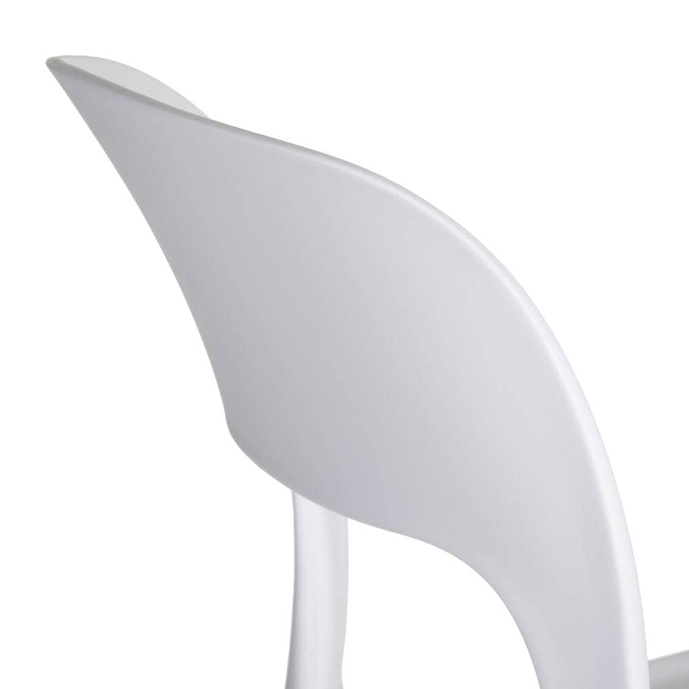 Pack de 4 Sillas de Polipropileno Blanca Emma - Diseño Moderno, Apilables y Ergonómicas para Hogar y Oficina - Imagen 7