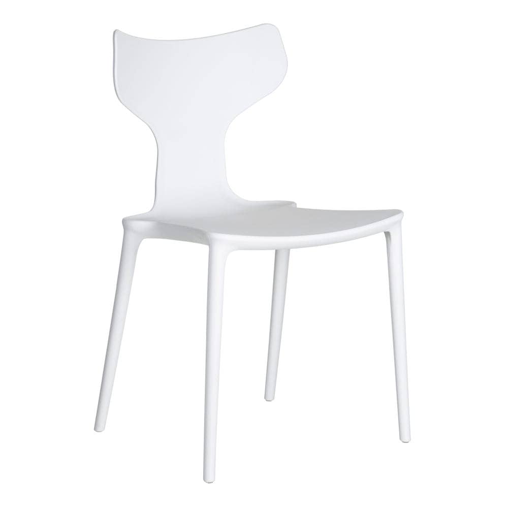 Pack de 4 Sillas de Polipropileno Blanca Sam - Diseño Apilable y Moderno para Interiores y Exteriores, Comodidad y Estilo Atemporal - Imagen 2