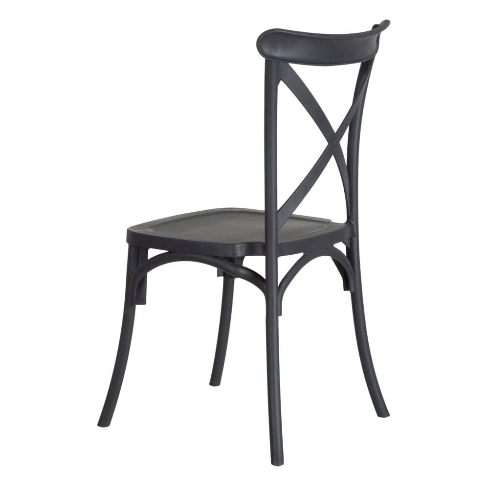 Pack de 4 Sillas Claire de Polipropileno Gris Oscuro - Diseño Clásico, Apilables y Ergonómicas para Hogar y Negocios - Imagen 4