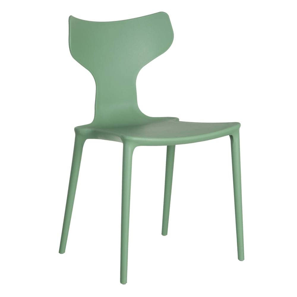 Pack de 4 Sillas de Polipropileno Verde Menta Sam - Diseño Moderno, Apilables y Ergonómicas para Hogar y Oficina - Imagen 2