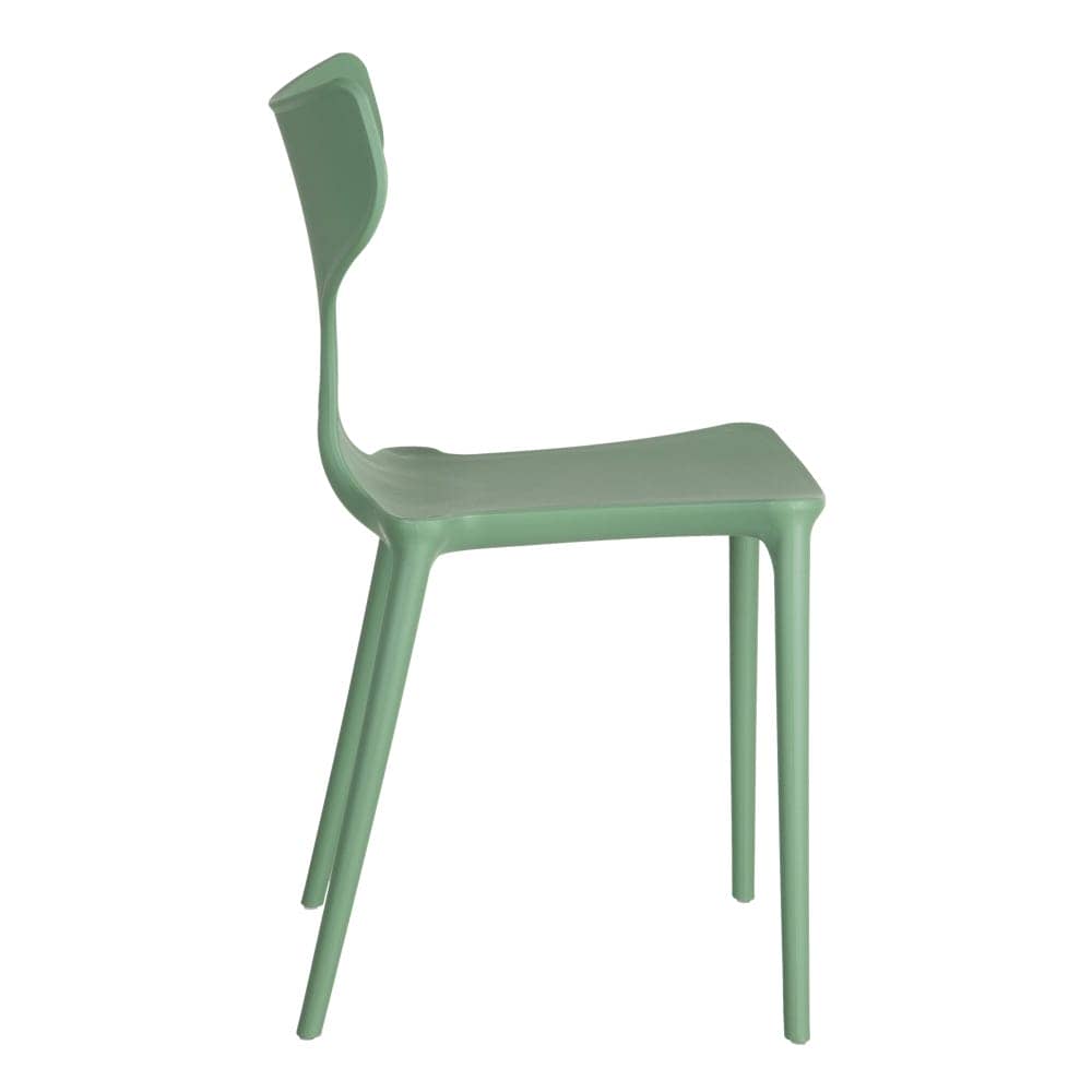 Pack de 4 Sillas de Polipropileno Verde Menta Sam - Diseño Moderno, Apilables y Ergonómicas para Hogar y Oficina - Imagen 3