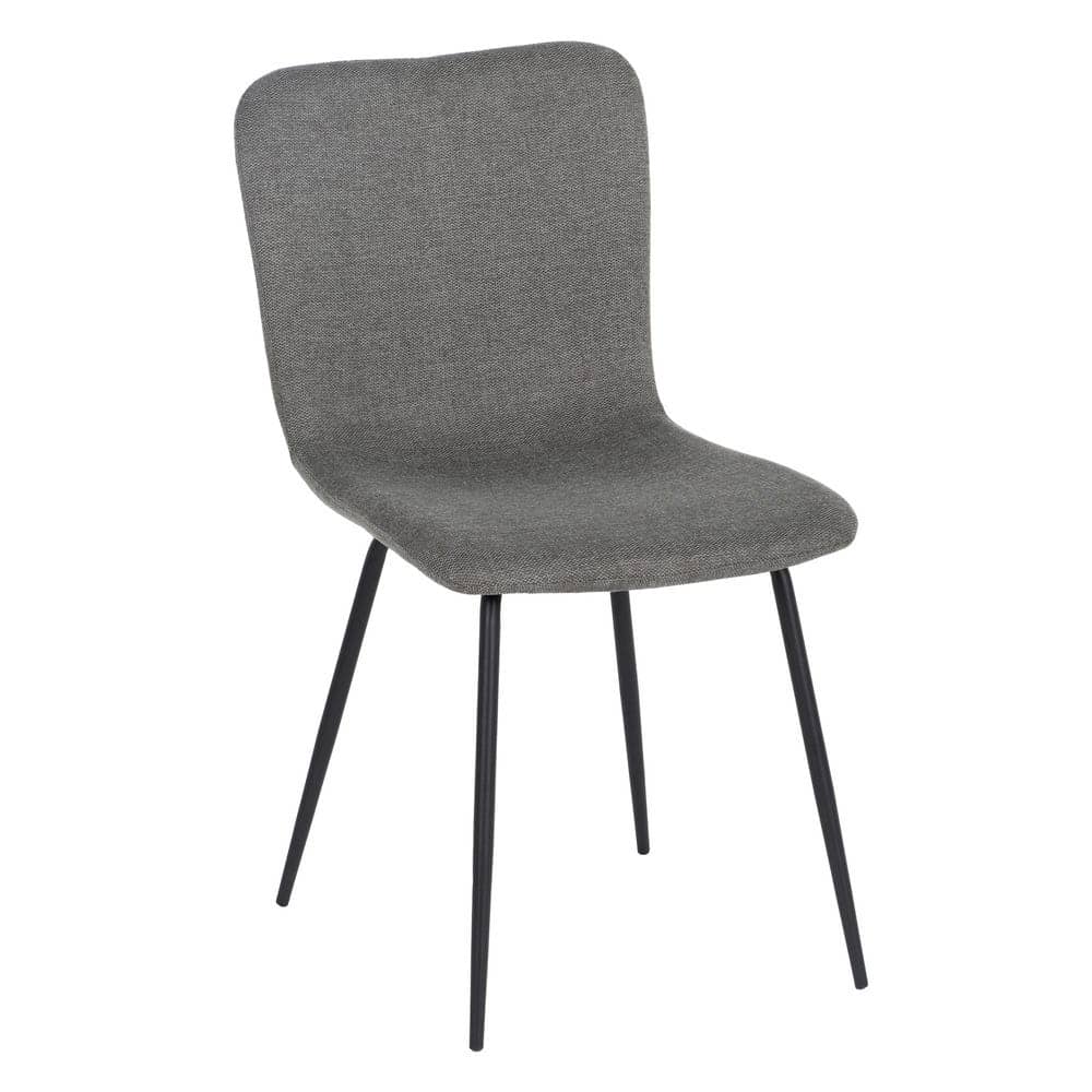 Pack de 4 Sillas Carson Gris de Tela y Metal - Elegancia y Comodidad para Hogar y Oficina, Diseño Ergonómico y Resistente - Imagen 2
