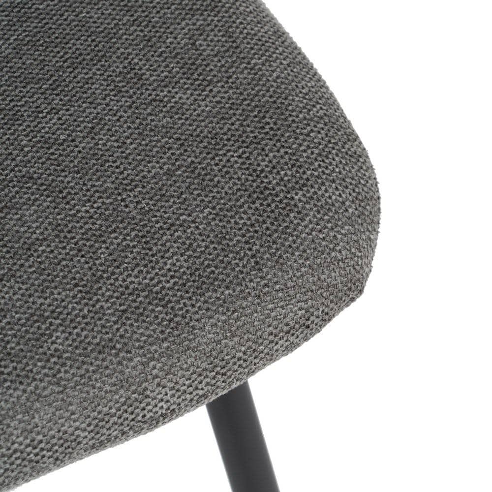 Pack de 4 Sillas Carson Gris de Tela y Metal - Elegancia y Comodidad para Hogar y Oficina, Diseño Ergonómico y Resistente - Imagen 8
